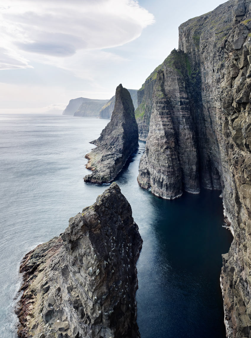 dramatic sea stacks