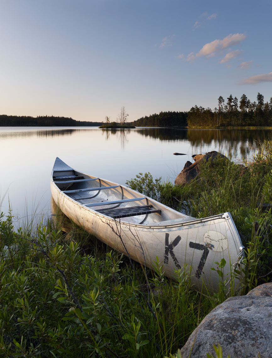 Lake Sandsjon canoe
